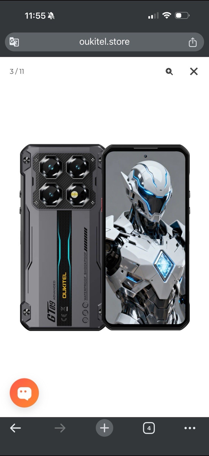 OUKITEL WP60 5G Rugged Phone 7.2” HD+ Display 10,000mAh Big Battery