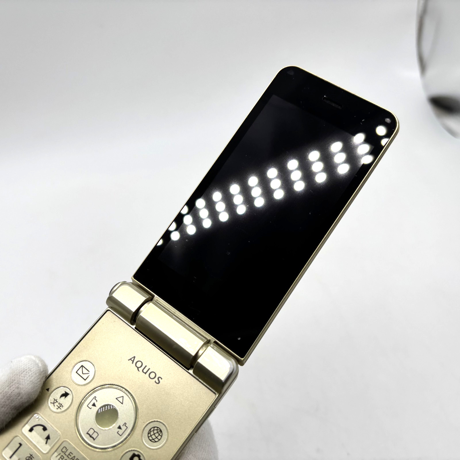 SHARP AQUOS Keitai 601SH Gold SoftBank Unlocked 4G Android Flip Phone Japan