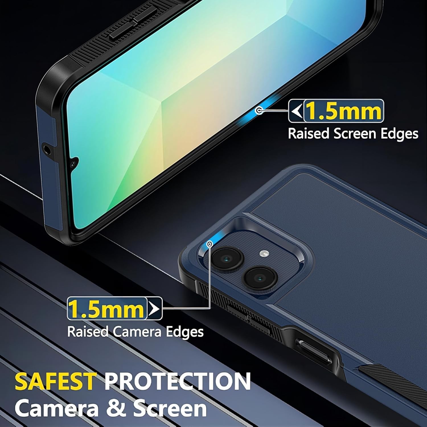 Heavy Duty Full-Body Shockproof Case for Samsung Galaxy A06 6.7″ – Blue