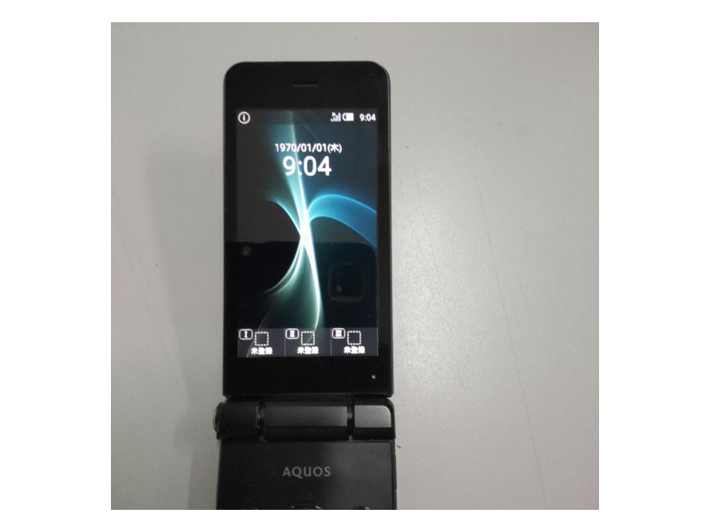 SHARP AQUOS KEITAI BLACK SH-N01 Android Flip Phone SIM Unlocked 601SH JAPAN