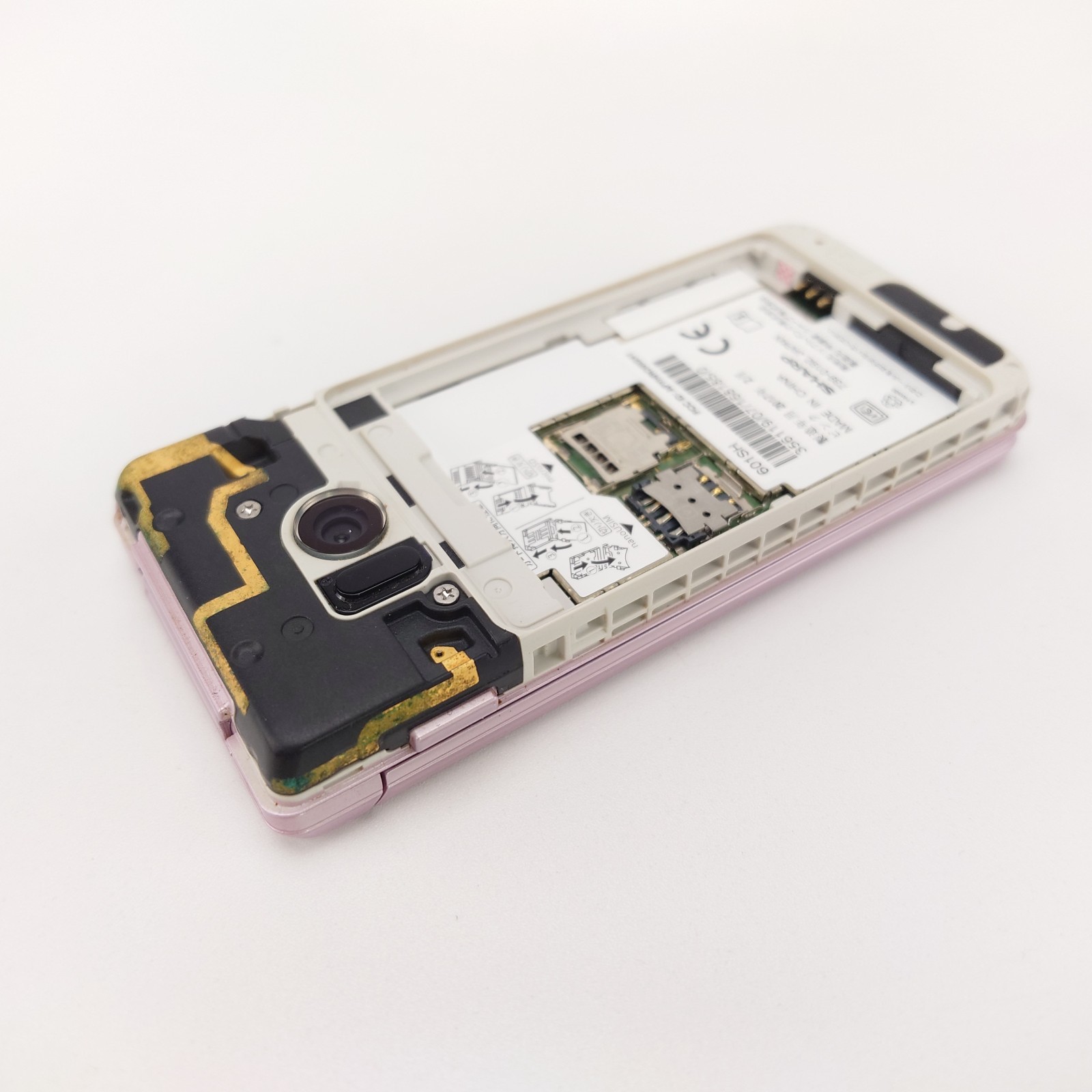 SHARP 601SH AQUOS KEITAI 2 Pink Unlocked Android Flip Phone English Ready