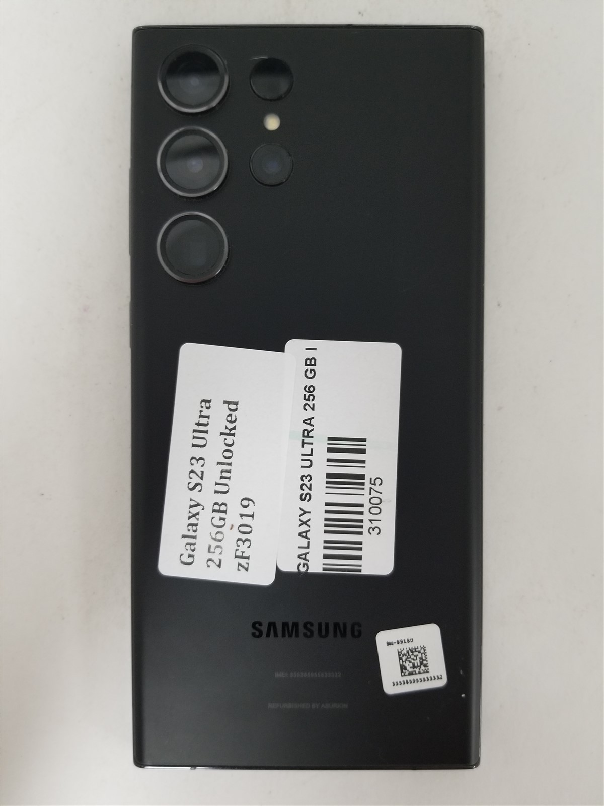 SamsungGalaxyvS23Ultra 256GB Black SM-S918U (Unlocked) Android zF3019