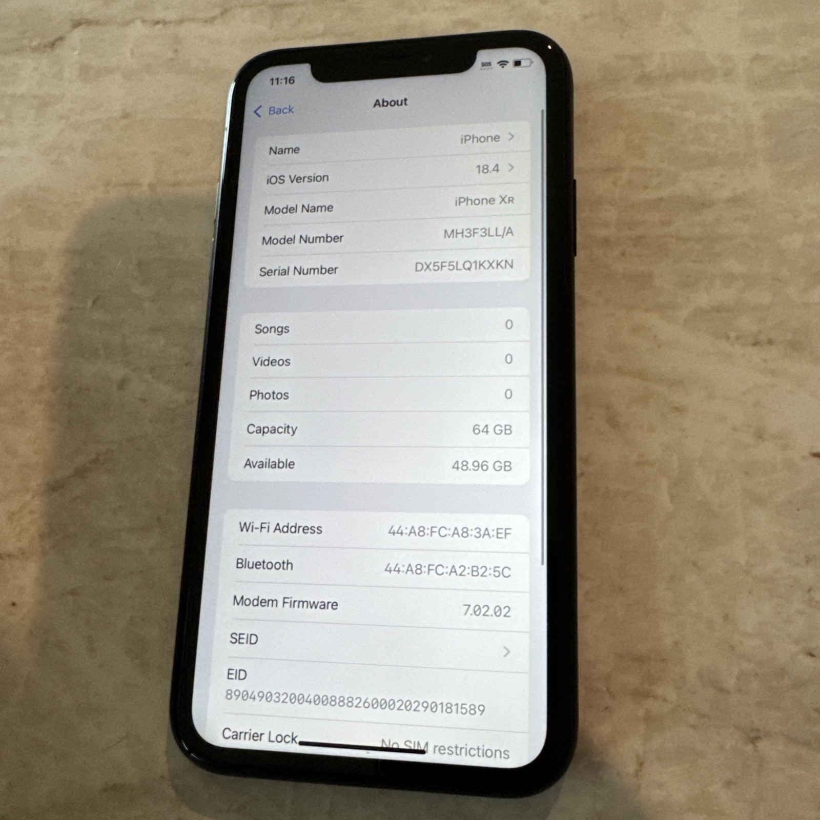 Apple iPhone XR – 64GB (Unlocked) Works Great – READ DESCRIPTION (#55A)