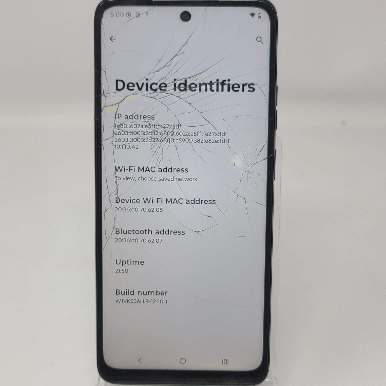 Broken Motorola Moto G (2025) XT2513-1 Black 128GB 4GB /Cracked Screen
