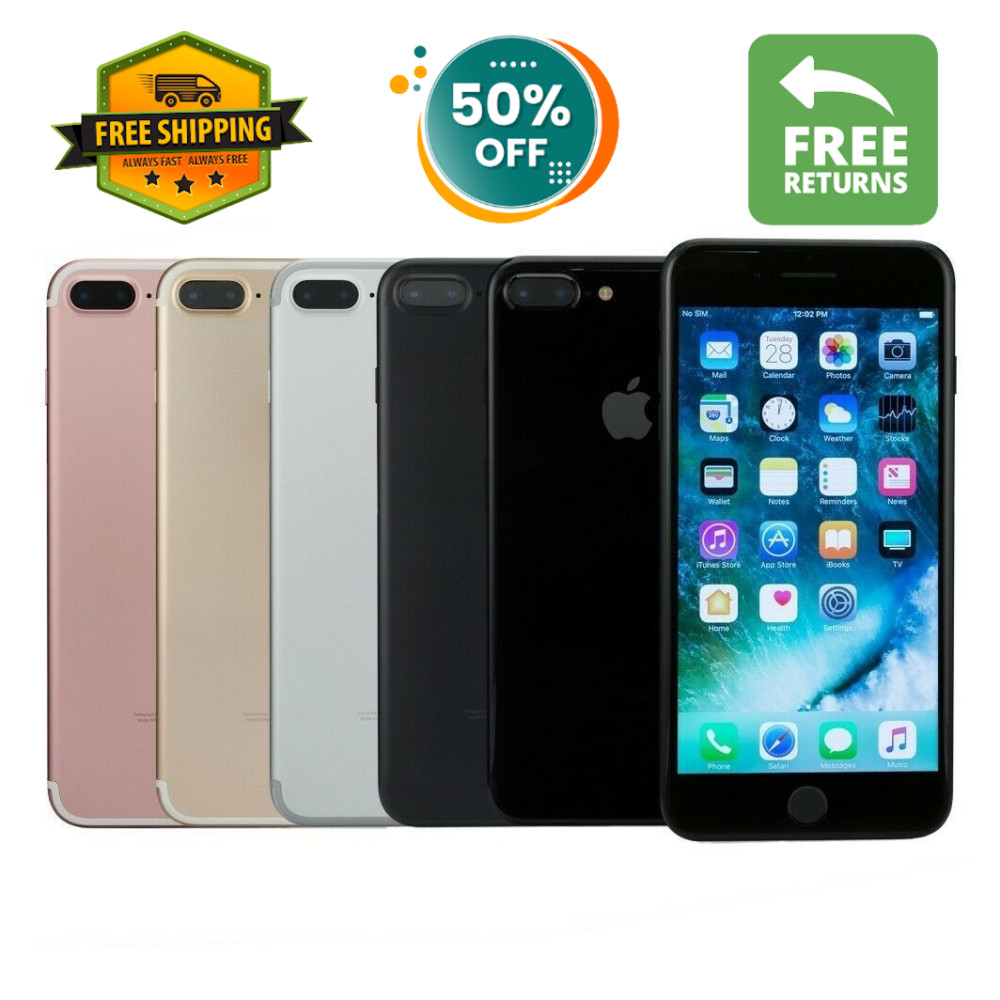 Apple iPhone 7 Plus – 32GB/128GB – Unlocked – Rose Gold/Black