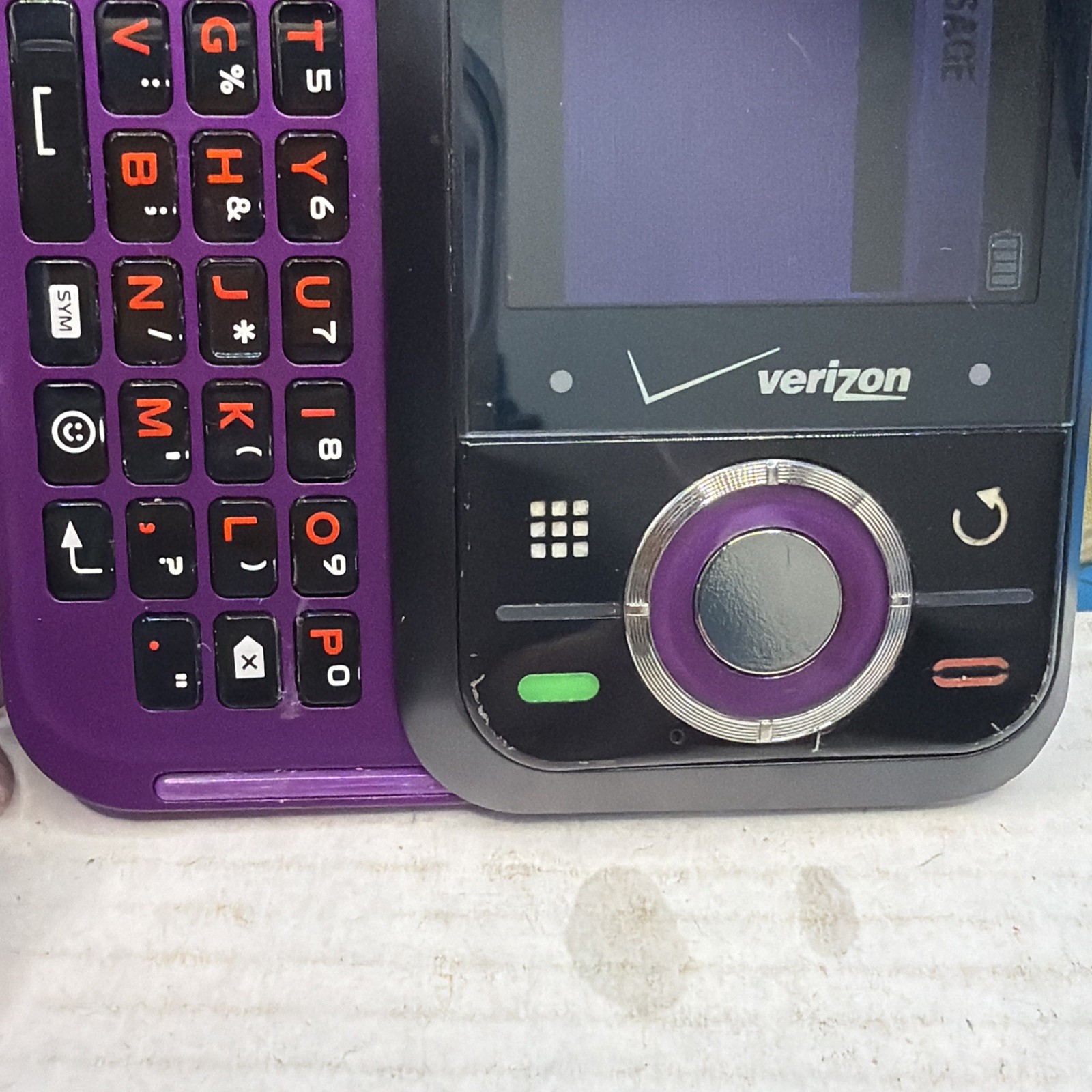 Motorola Rival A455 – Purple and Black ( Verizon ) Very Rare Slider Phone – READ