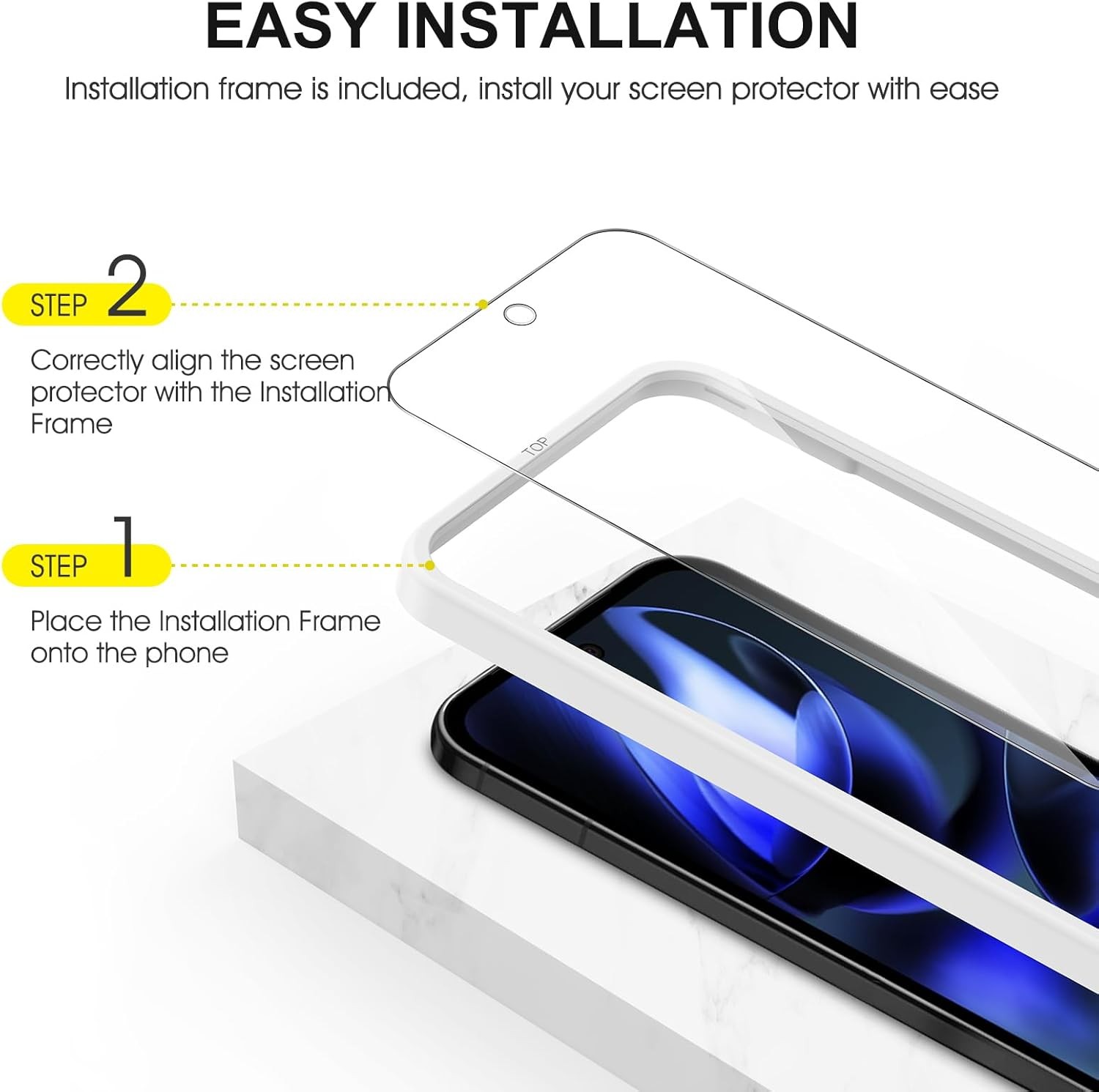 3+2PCS Screen Protector & Camera Lens Protector for Google Pixel 9A 6.3 Inch Cas