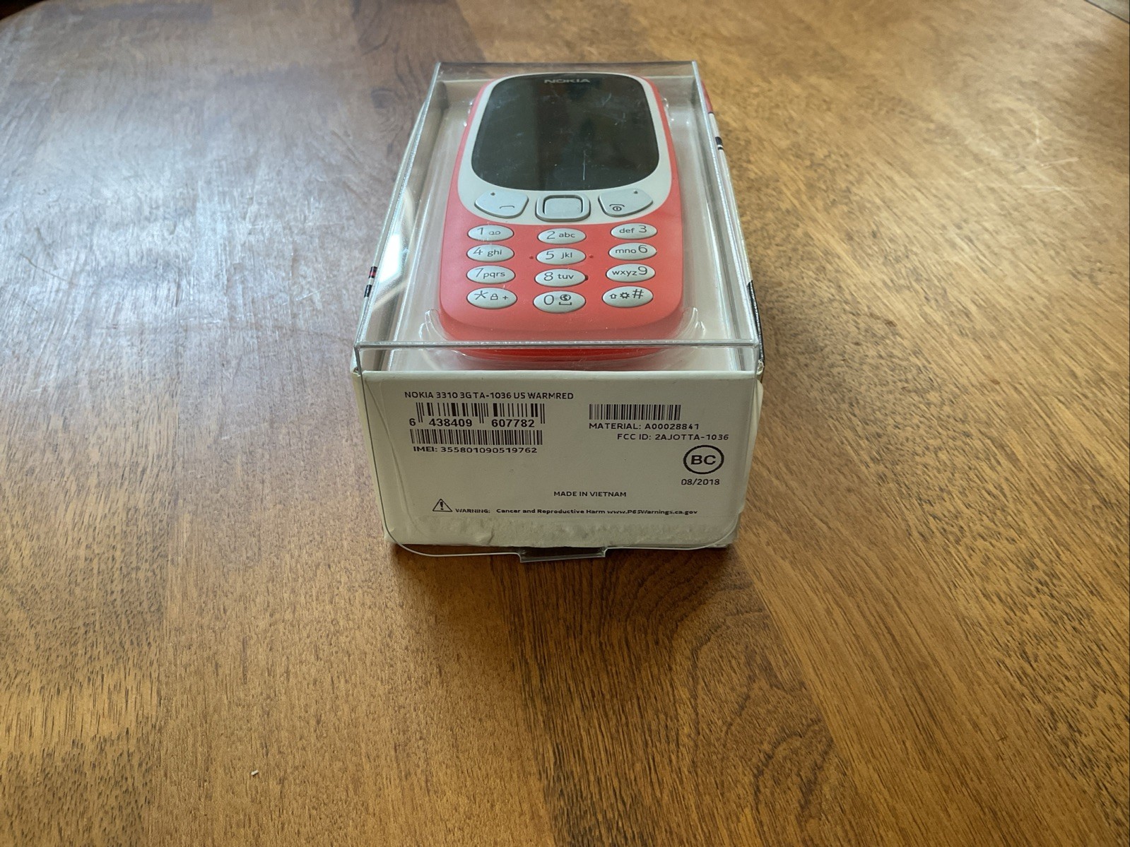 Nokia 3310 3G TA Warm Red Orange – New Open Box