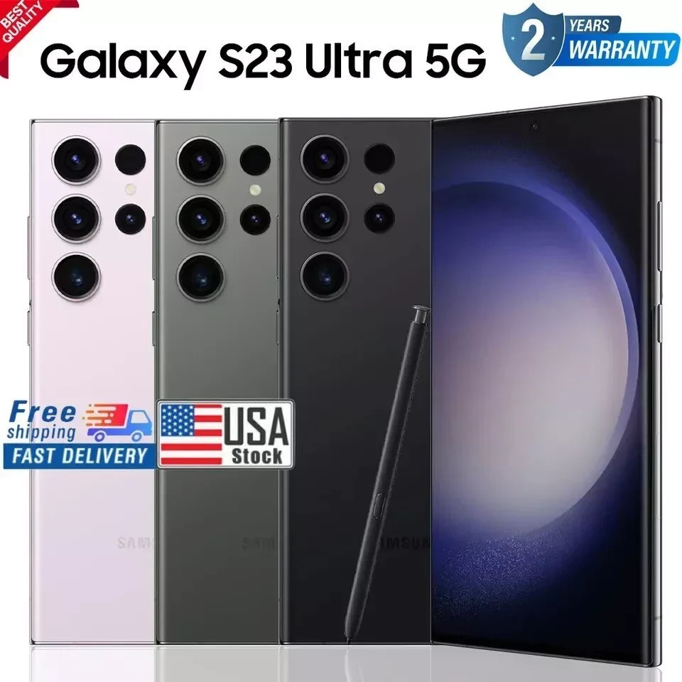 New Sealed Samsung Galaxy S23 S22 Ultra 5G SM-S918U1 Factory Unlocked US Stock