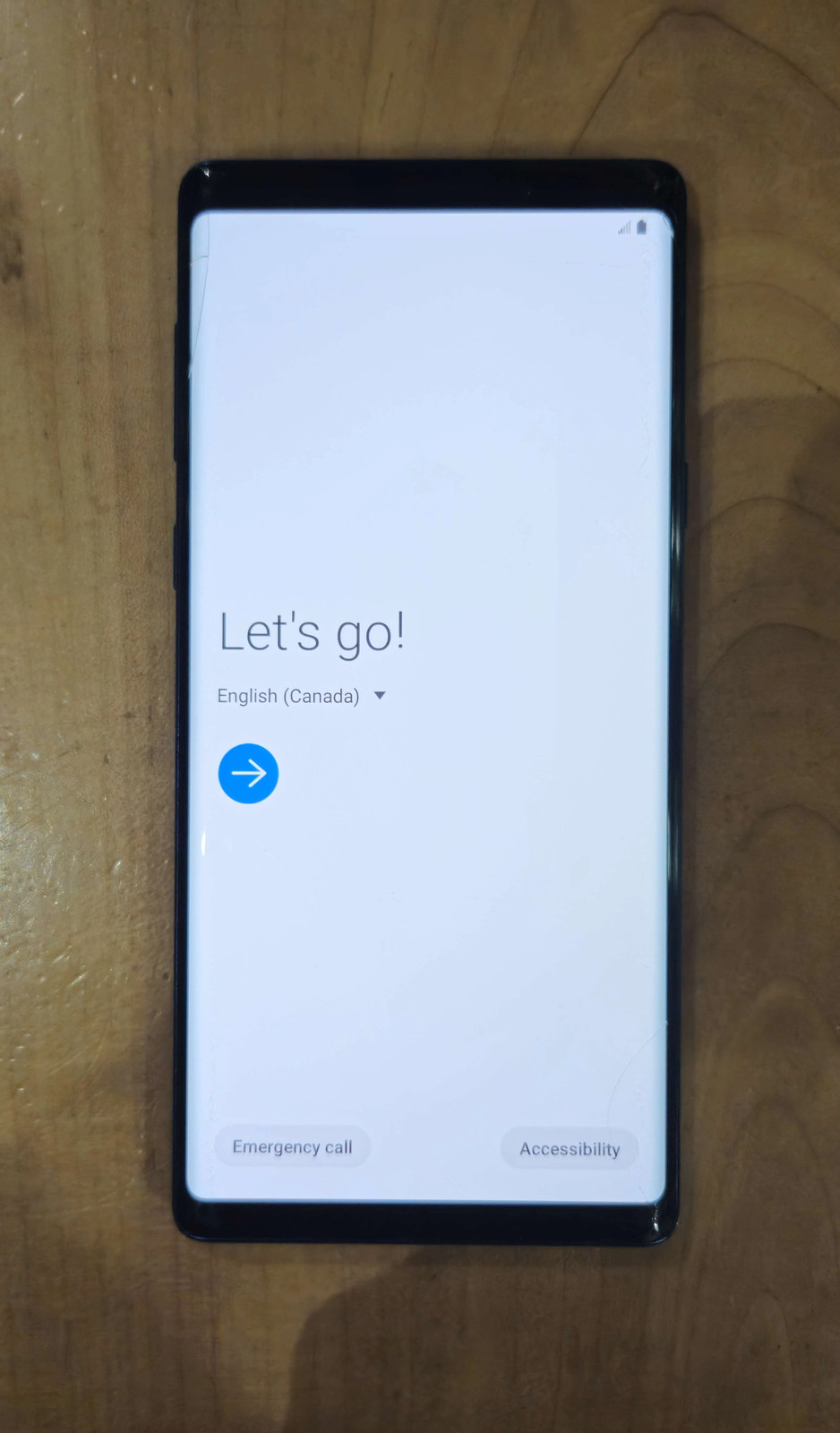 Samsung Galaxy Note9 – 128 GB – Ocean Blue (Unlocked) – Poor Condition
