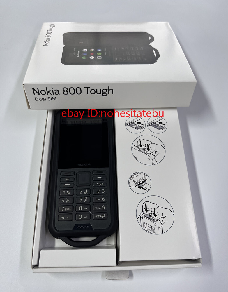 Nokia 800 Tough 4G LTE Unlocked GPS WIFI Original 2.0MP Camera Mobile Phone