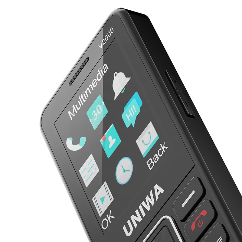 2.4″ 4G LTE Mobile Dual SIM Big Button Phone SOS Keyboard Unlocked UNIWA V2000