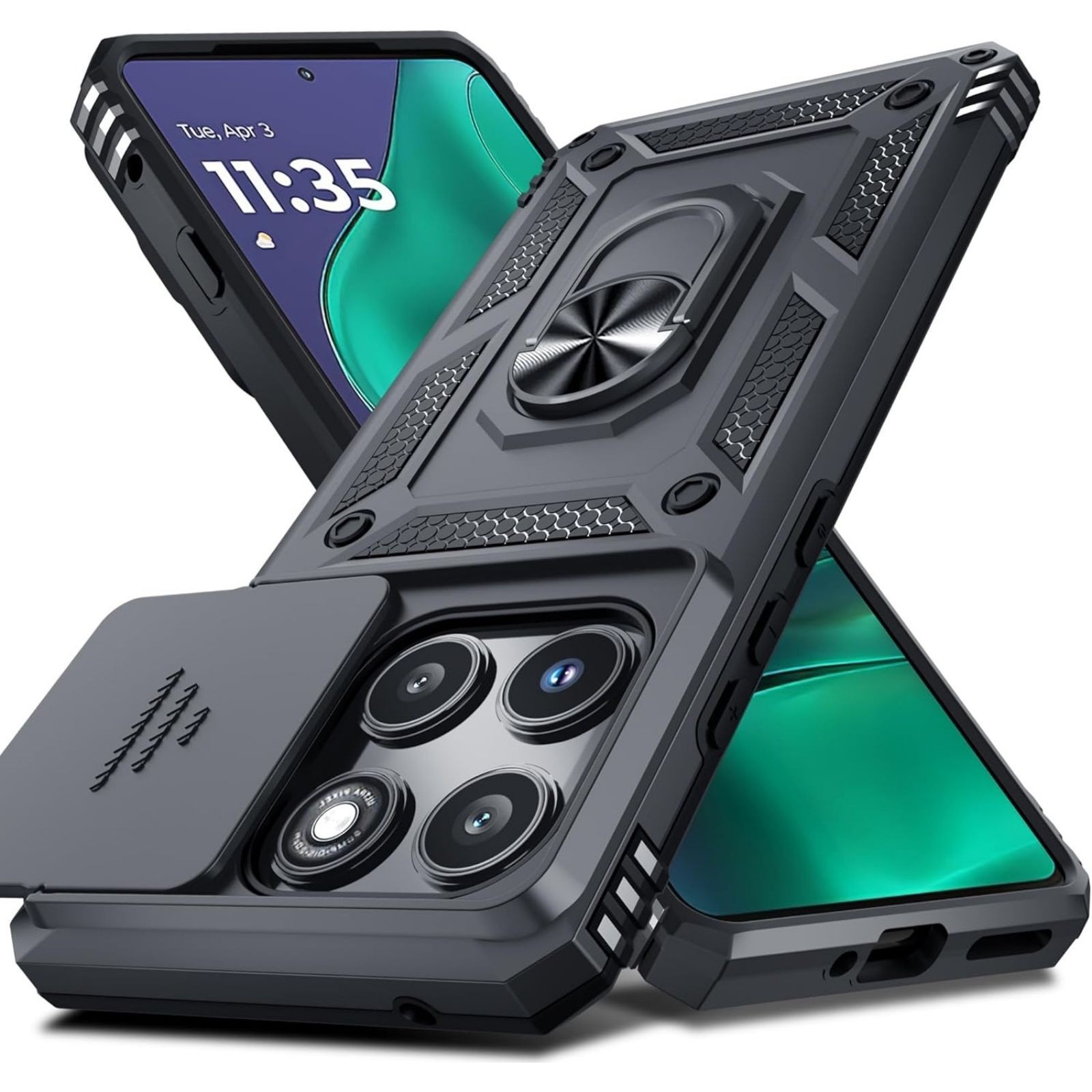 For Motorola Moto Edge 2025 Case with Screen Protector,Military Class with 360
