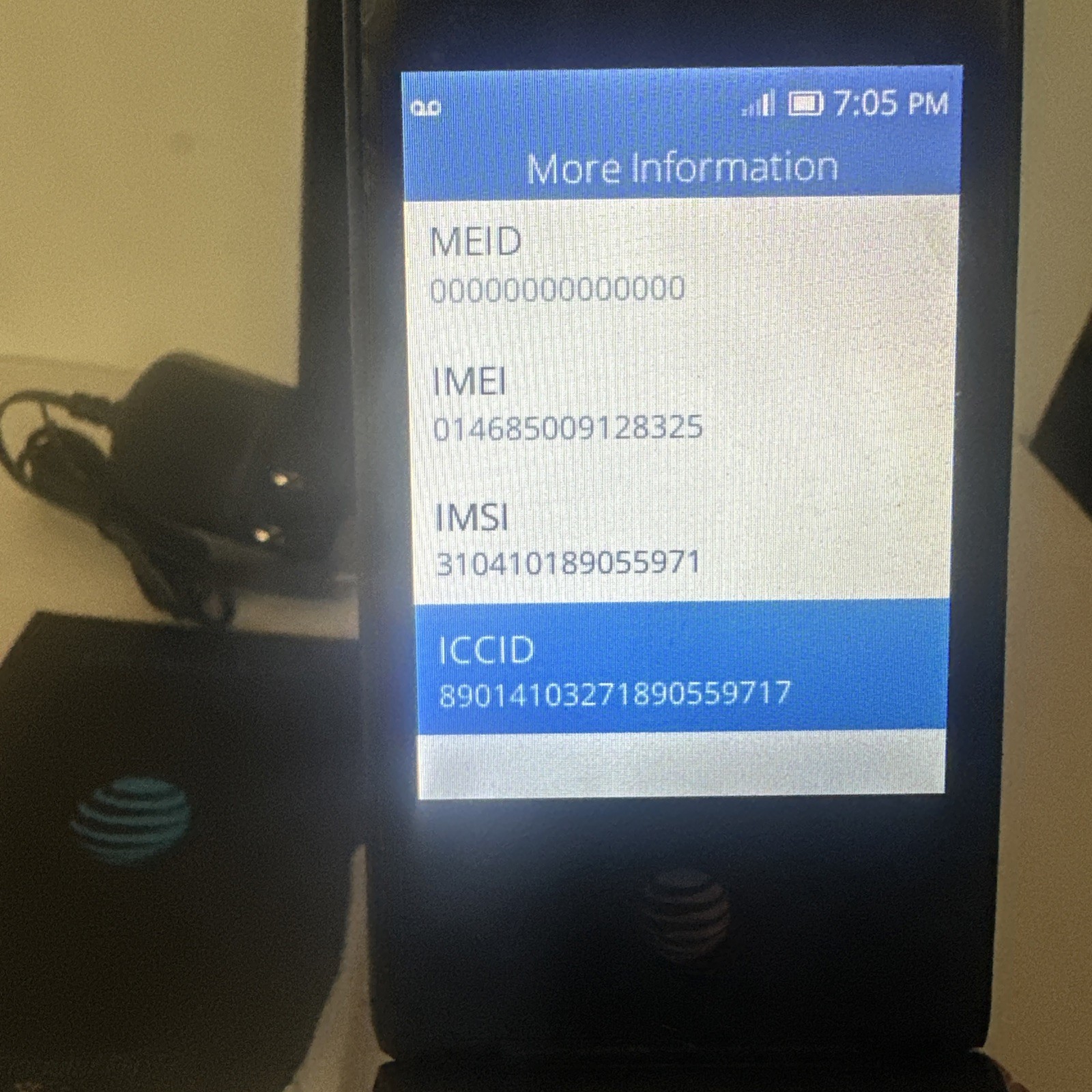AT&T Cingular Flip IV U102 AA Powers On W/box Barely Used See Pics Read