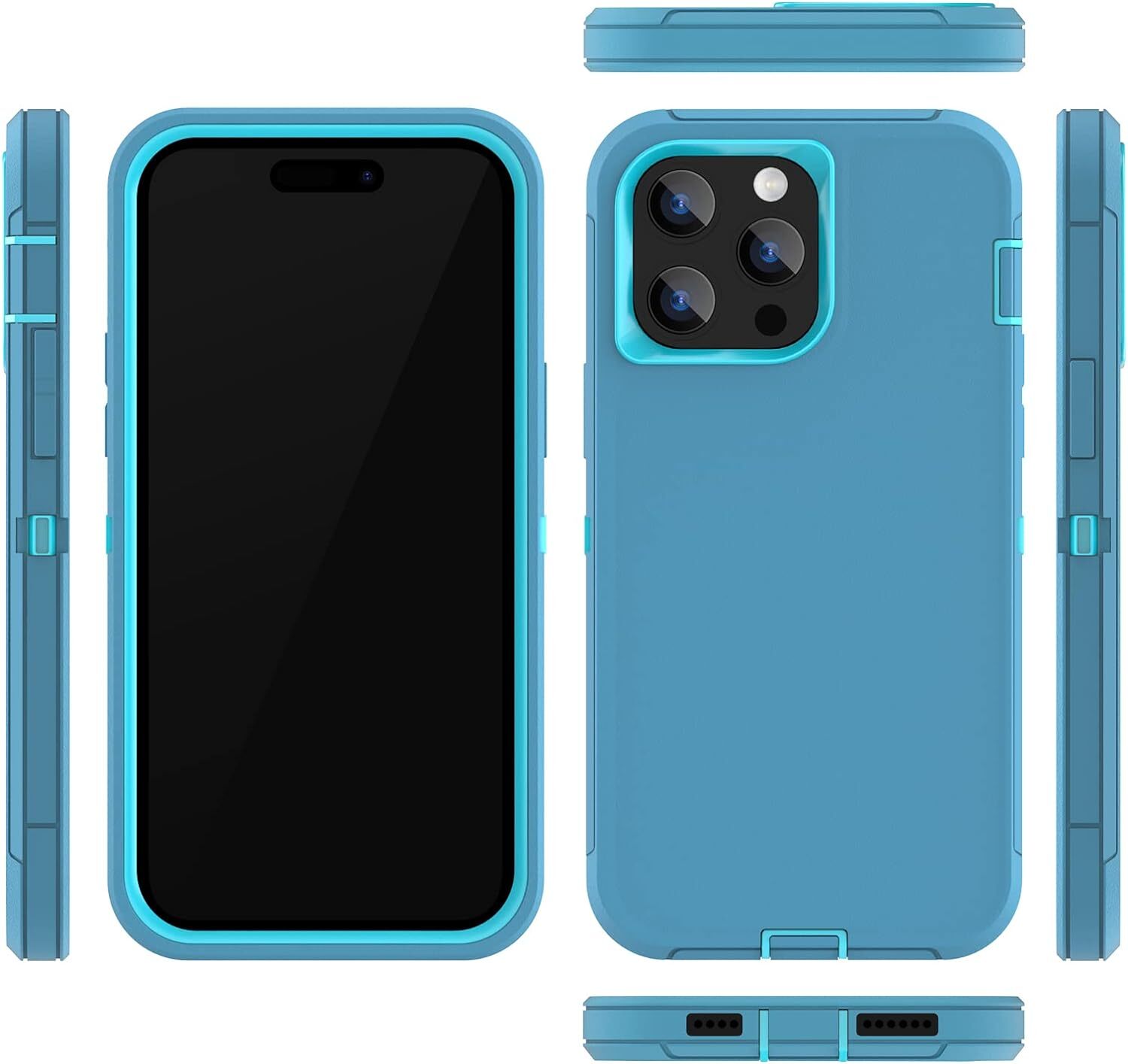iPhone 14 Pro Max Case Heavy Duty Hybrid Shockproof Bumper Durable Phone Cover