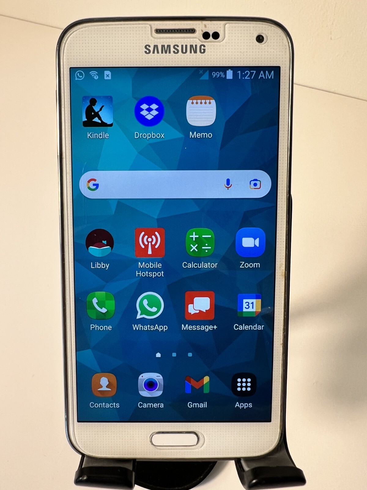 Samsung SM-G900V Galaxy S5 Verizon/Unlocked Phone GOOD (White) IMEI pictured !!!