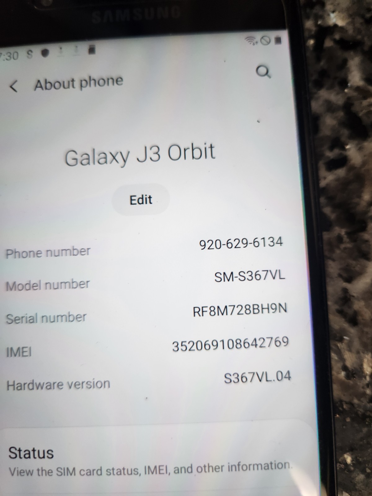 Samsung Galaxy J3 Orbit 16GB, Unknown Network