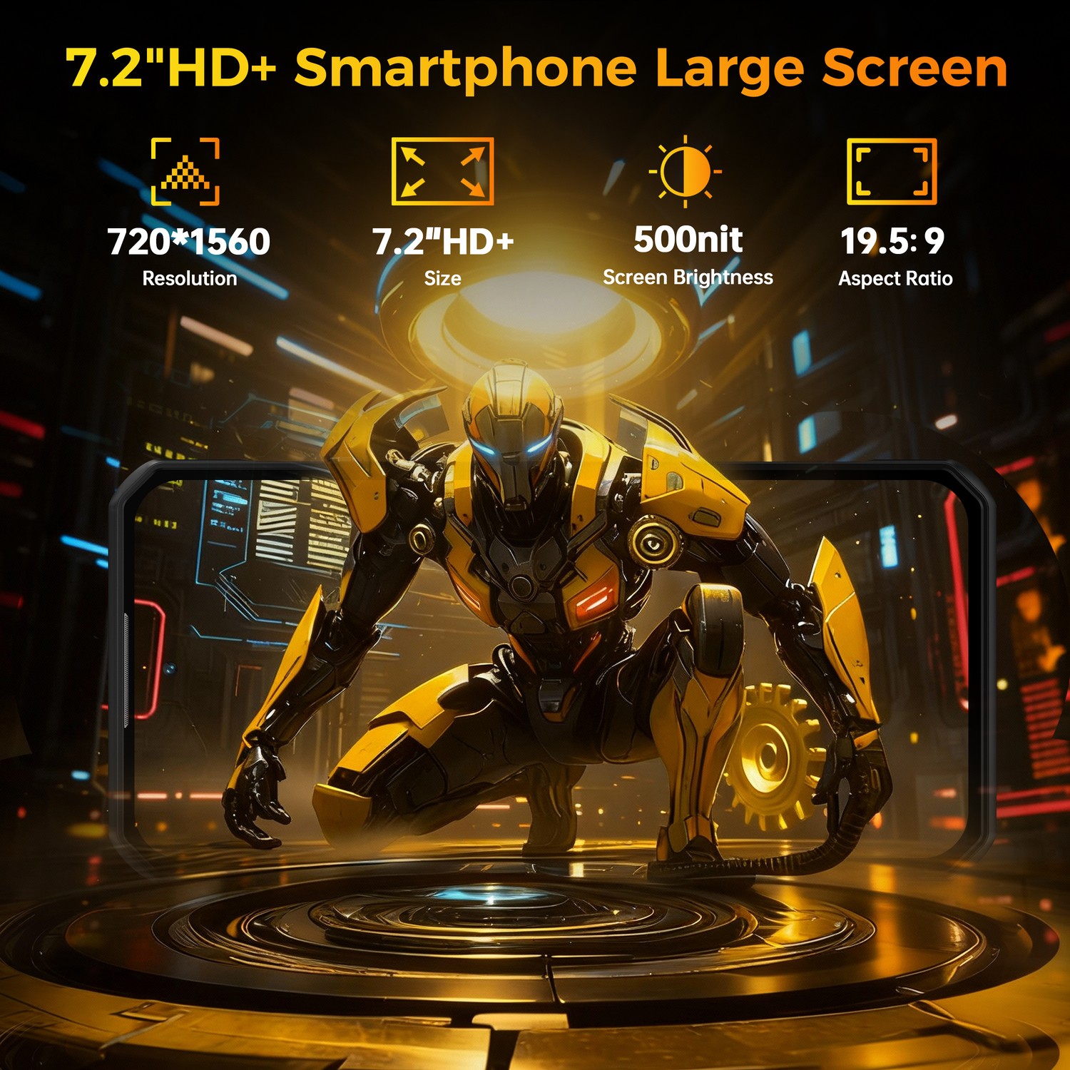 OUKITEL 2026 WP60 Rugged Smartphone 5G 10000mAh Android Phone 7.2 in 24GB+256GB