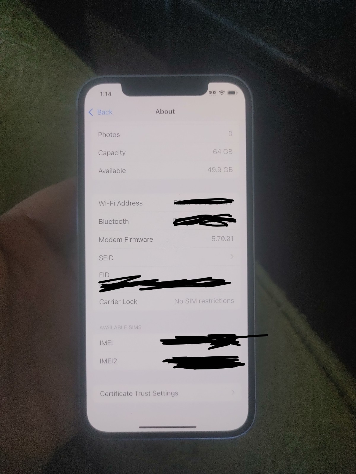 Apple iPhone 12 – 64 GB – Purple (Unlocked)