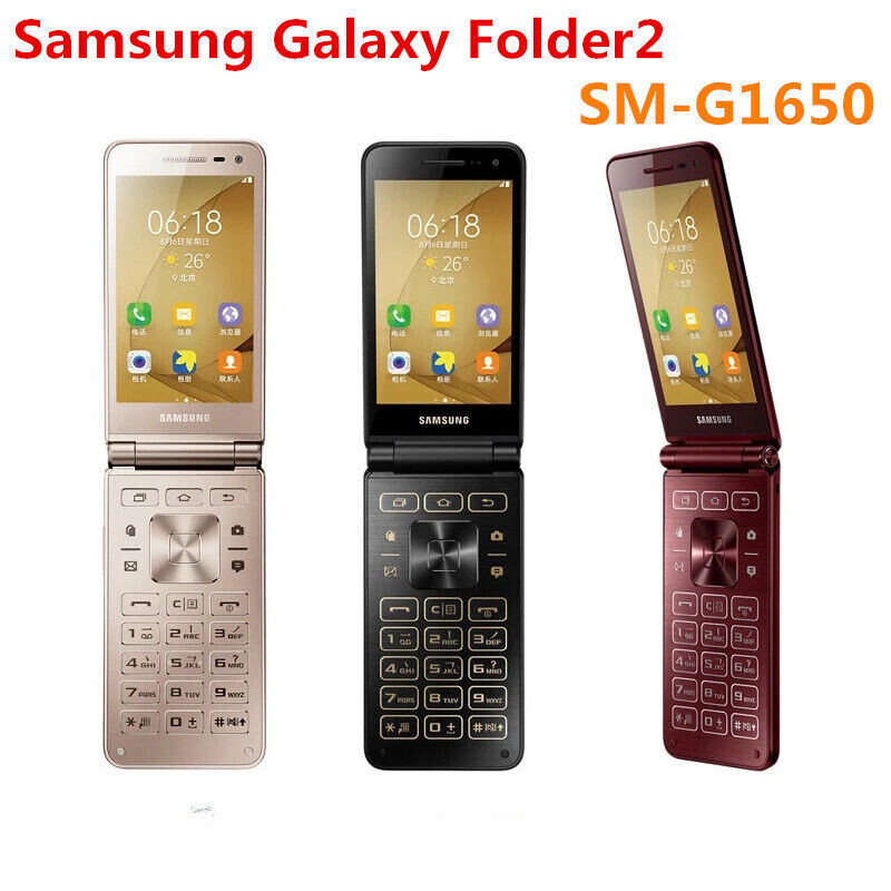 Samsung Galaxy Folder 2 G1650 16GB Unlocked Dual SIM 4G LTE Flip Phone OPEN BOX
