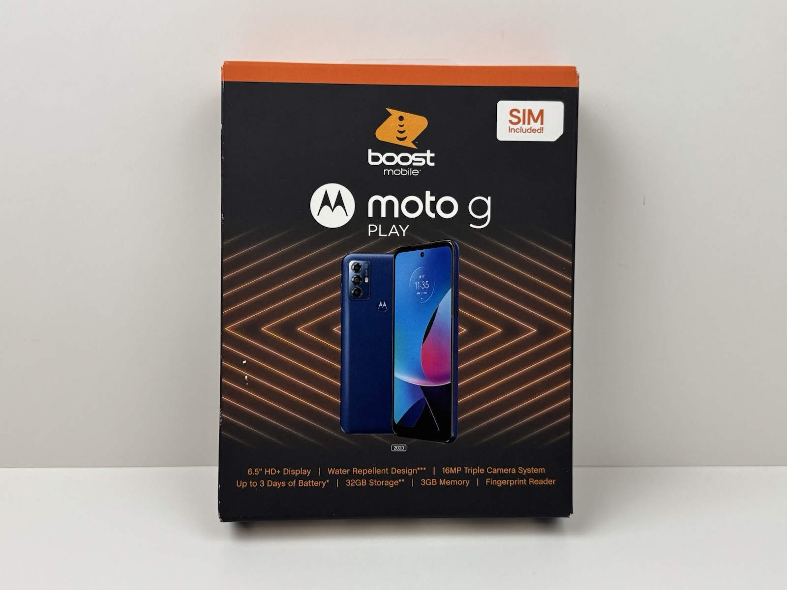 Boost Mobile Motorola G Play 2023 6.5″ HD+ – 16MP Triple Camera System 32GB