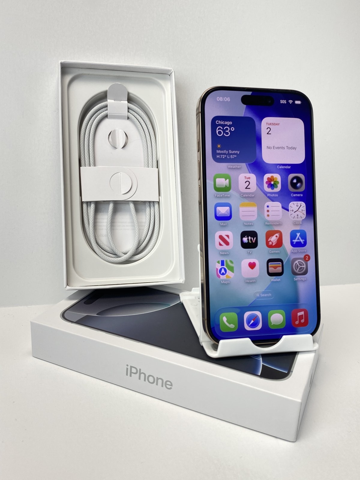 Apple iPhone 16 Pro A3083 256GB Desert 94% battery health Unlocked device