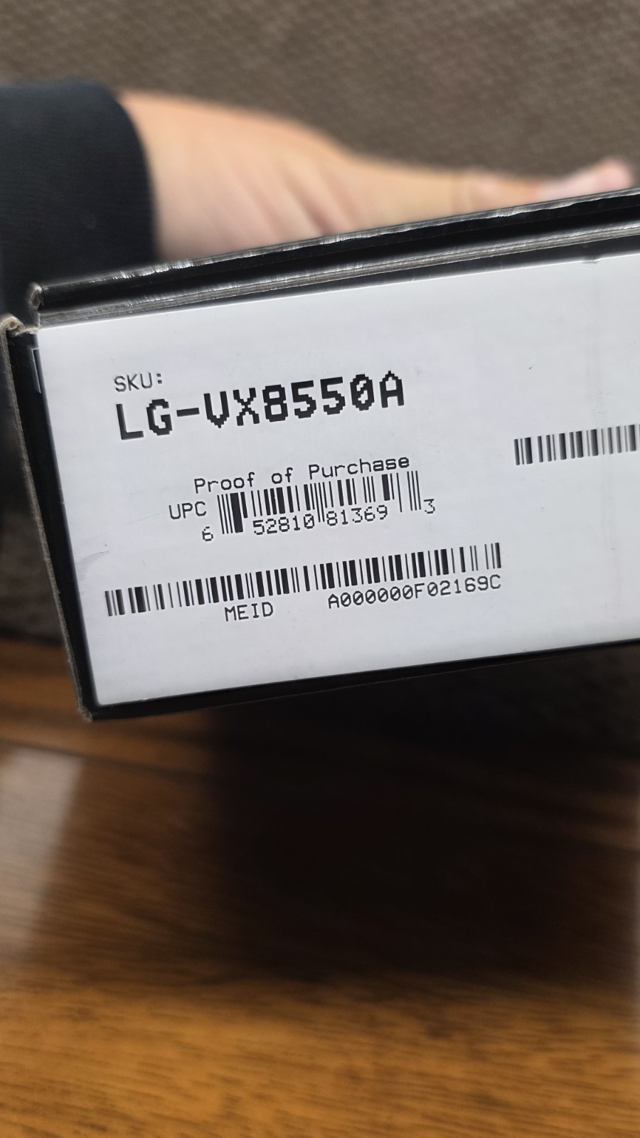 Verizon Lg Chocolate ‘Ice Blue’ – Model VX8550A – W/BOX