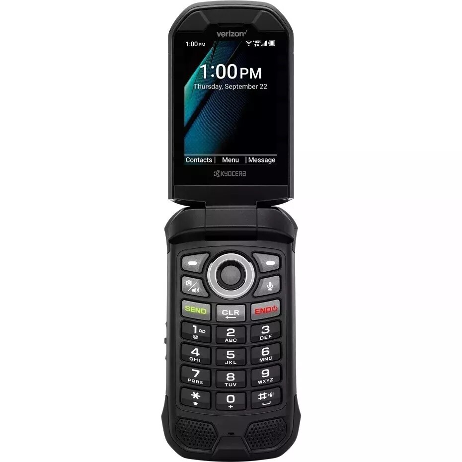 Excellent 8/10 Kyocera DuraXV+ Plus E4811NC 16GB Black Verizon RUGGED no camera