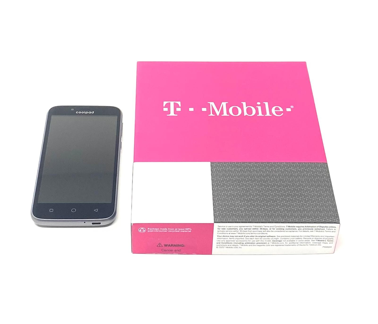 COOLPAD DEFIANT 3632A 8GB USED T-MOBILE LOCKED GRAY COLOR