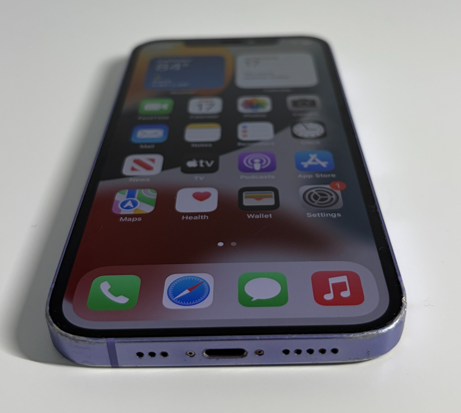 Apple iPhone 12 64GB 6.1″ (T-Mobile Only)  Purple – CRACKED REAR GLASS