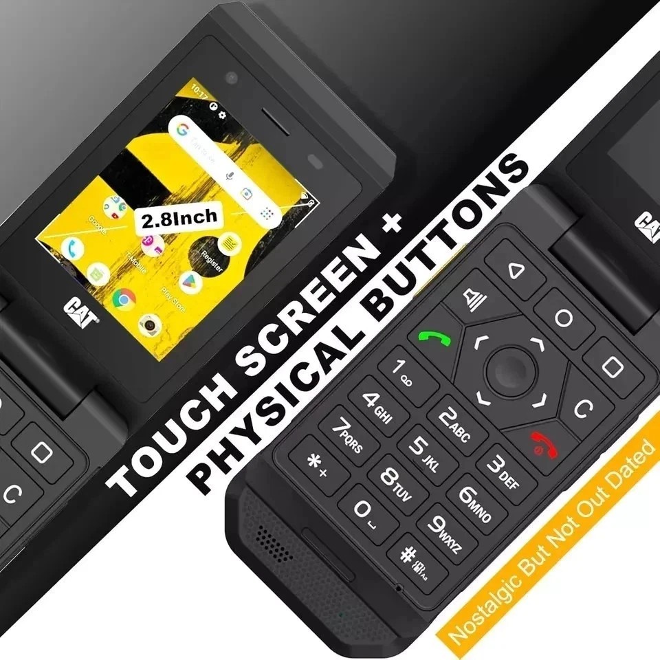 CAT S22 T-Mobile 4G GSM Rugged Waterproof Touchscreen Camera Flip Phone Bad Mic
