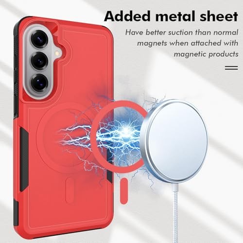 Magnetic 2-in-1 Military Grade Drop Heavy Duty Rugged Shockproof Case for Galaxy