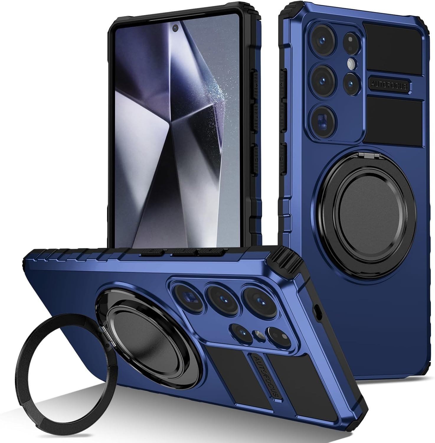 For Samsung Galaxy S25 Ultra Case,Military Grade with Stand,Magnetic Support