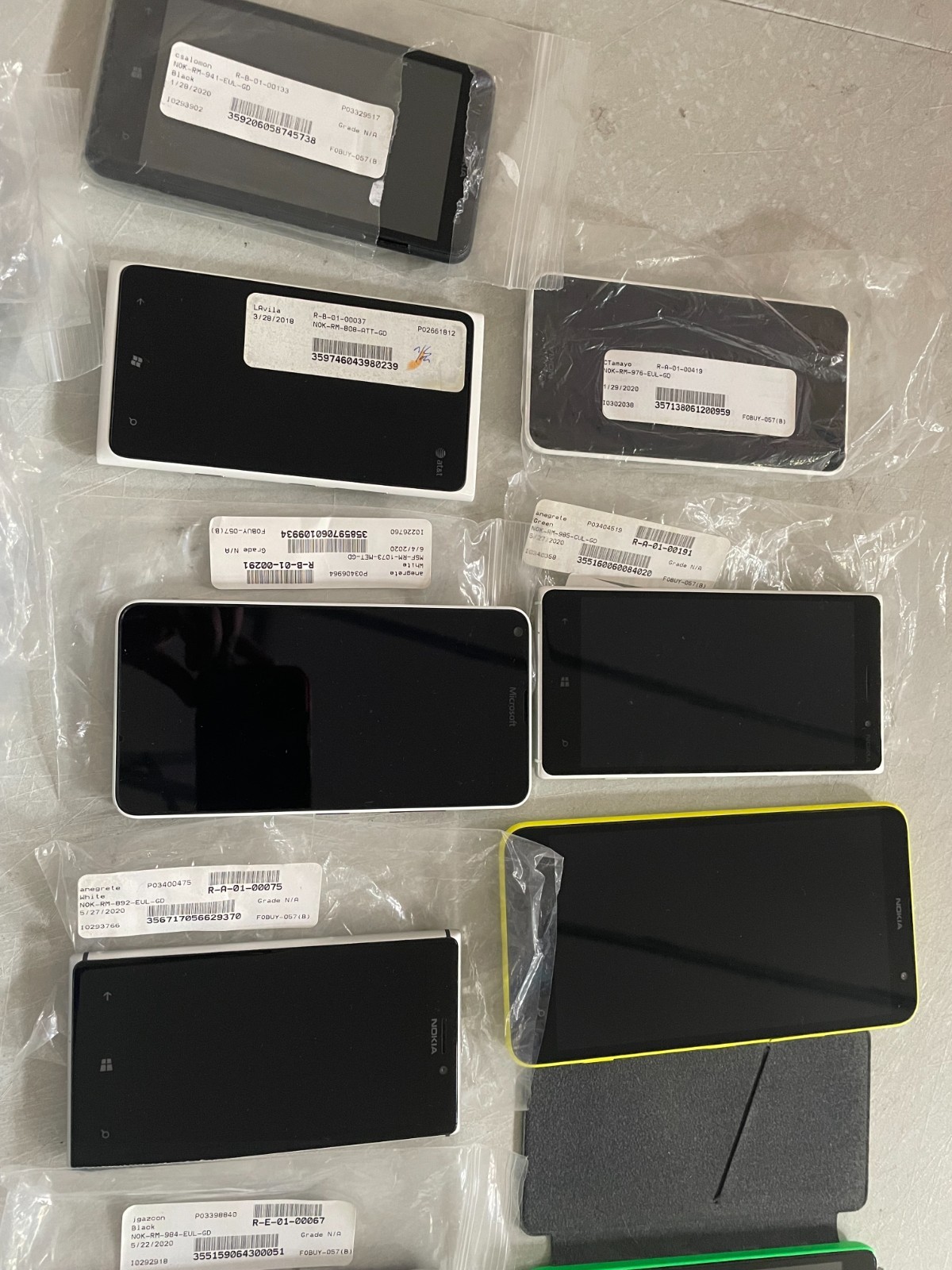 Lot of 37 : Unknown Carrier Nokia /Microsoft More Read description & View pics#
