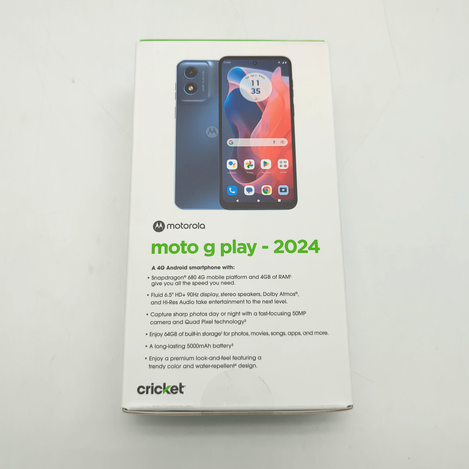 Motorola Moto G Play (2024) XT2413-1 64GB | Sapphire Blue | CRICKET ONLY