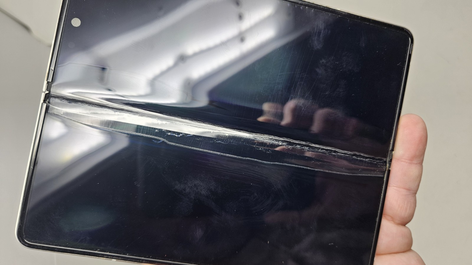 Samsung Galaxy Z Fold 3 5G Silver Internal Screen Not Working PARTS SM-F926U1