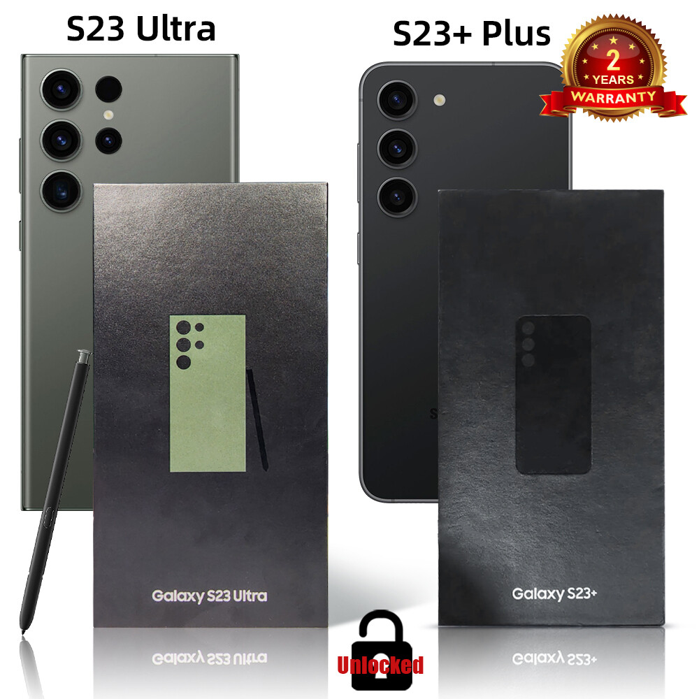 NEW & Sealed SAMSUNG GALAXY S23+ PLUS 5G/S23 ULTRA 5G GSM CDMA FACTORY UNLOCKED