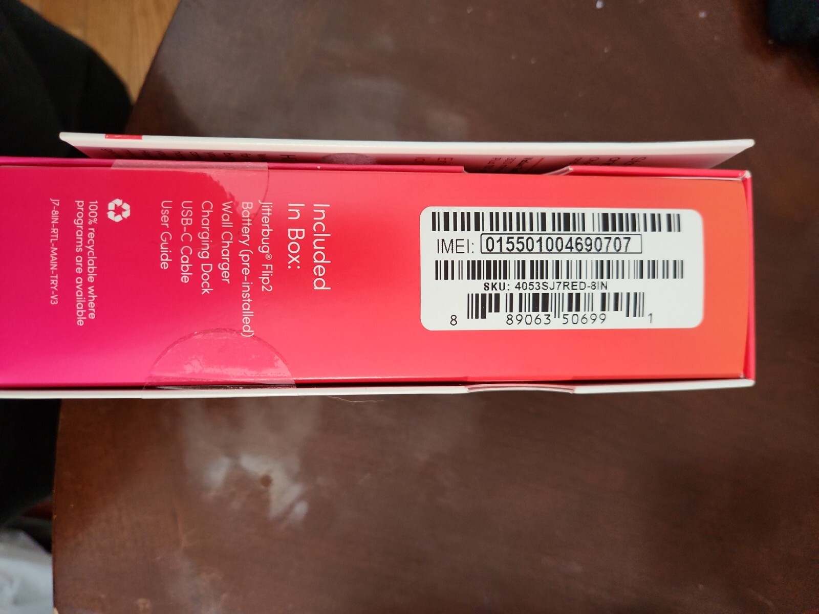 Lively Flip Phone – Easy-To-Use Flip Phone – #4053SJ7RED-8IN