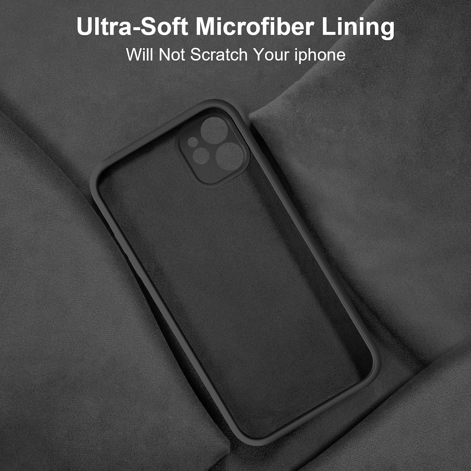 iPhone 11 Case, Upgraded Liquid Silicone with Flat Edges and Camera Protection –