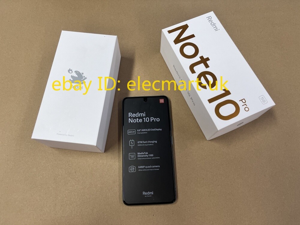 Xiaomi Redmi Note 10 Pro 5G 6/128GB Dual SIM 64MP Unlocked 5100mAh Octa-core