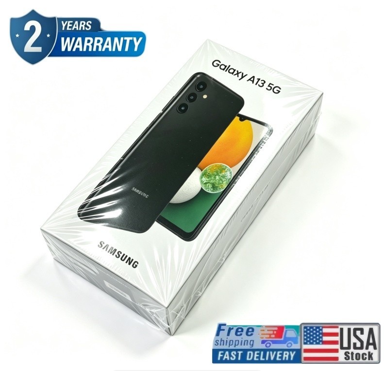 Samsung Galaxy A13 5G (A136U) – 64GB GSM Unlocked Smartphone – Black (New)