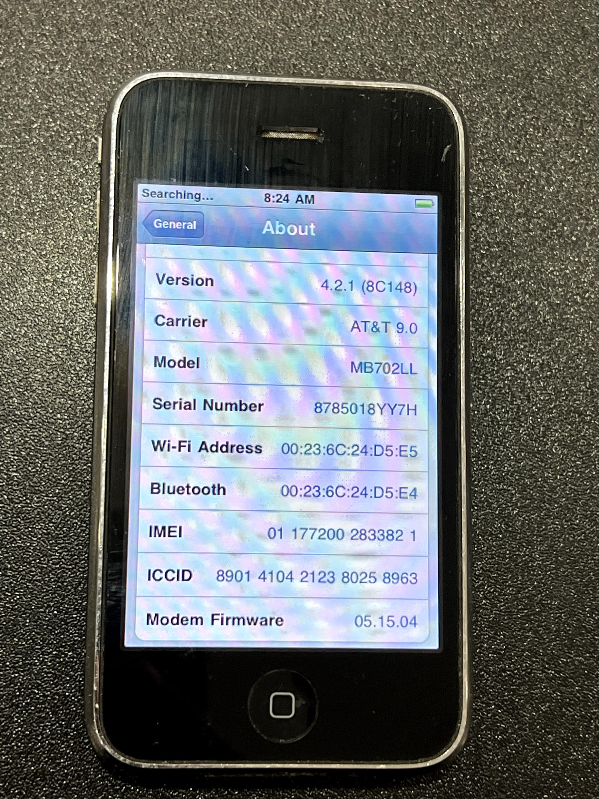 Apple iPhone 3GS MB702LL Black 8GB Grade B TESTED FAST SHIP