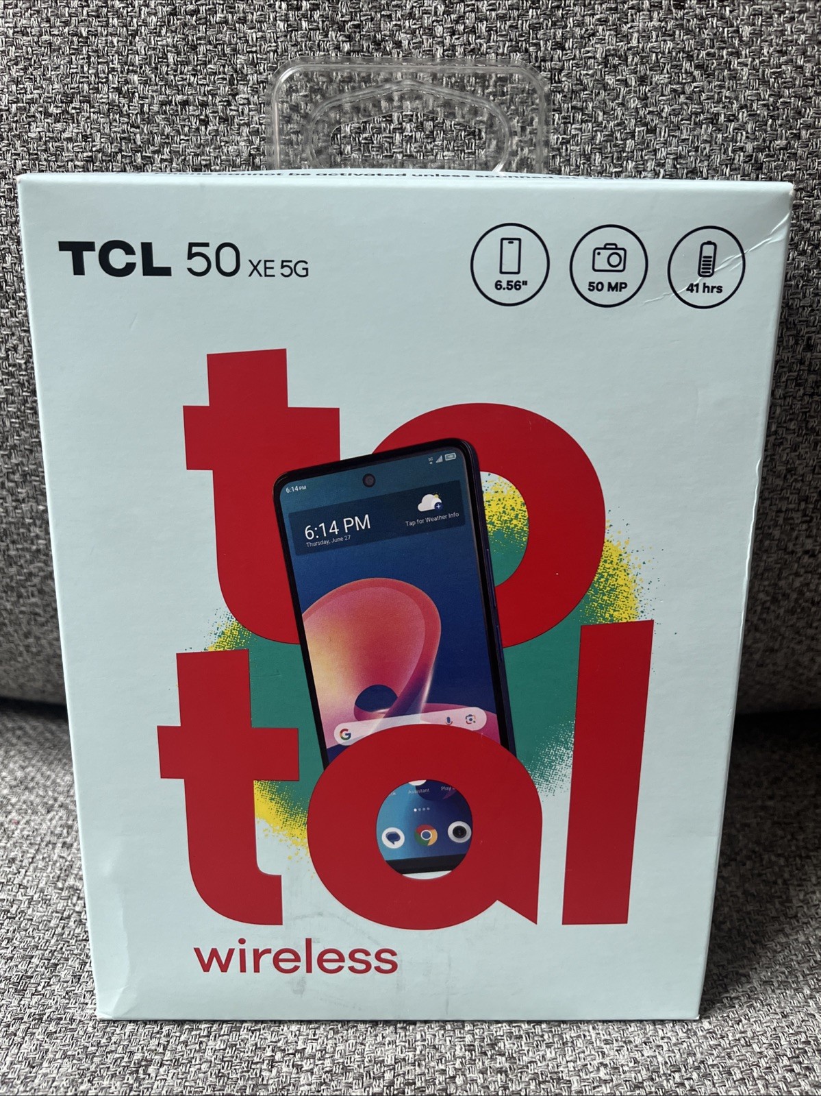 TOTAL WIRELESS TCL 50 XE 5G 6.56″ HD Display 50MP Camera 128GB NEW SMARTPHONE