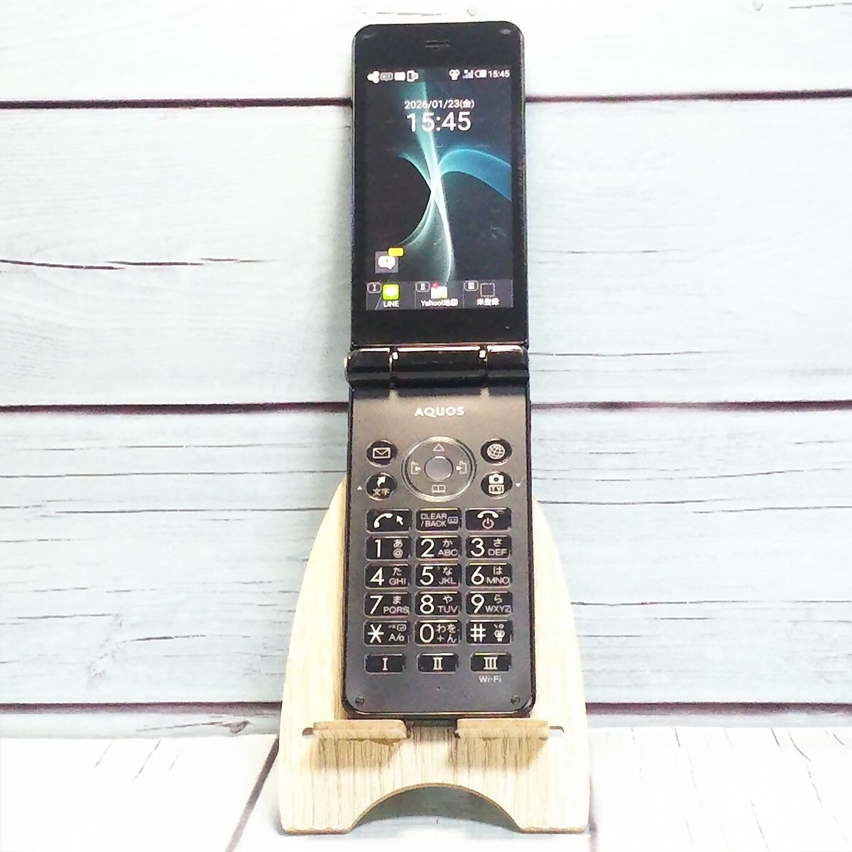 SHARP AQUOS Keitai 2 601SH 4G Android Black Flip phone Unlocked SIM Free Japan