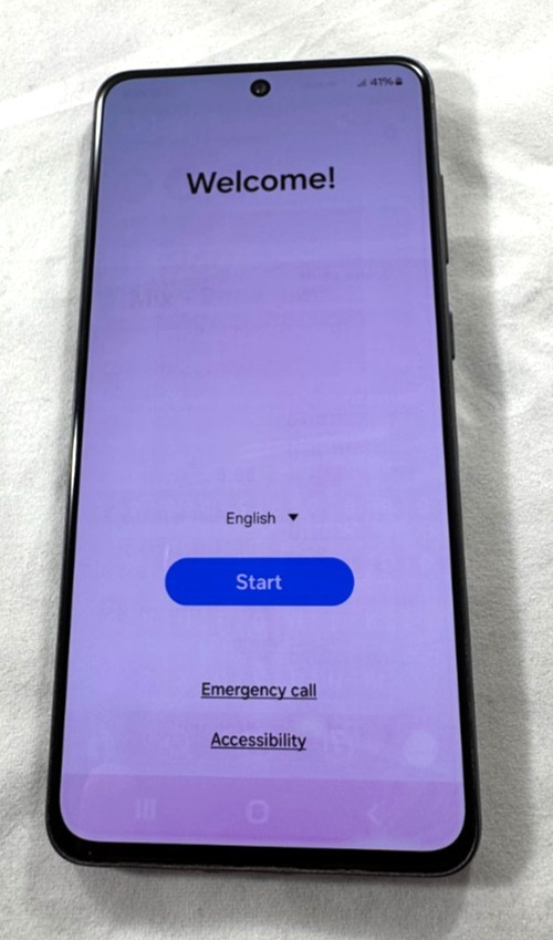 SAMSUNG GALAXY S21 FE 5G SM-G990U (UNLOCKED) 128GB NAVY (LIGHT SCREEN BURN)