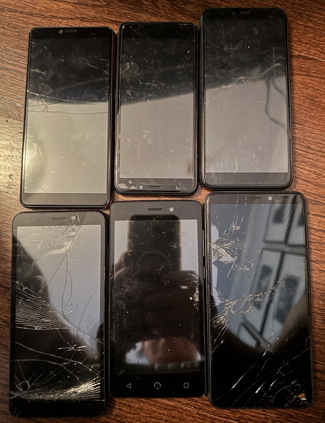 Lot of 6 A7L A4L A56 55582 Life SL201D (Broken) Cell Phone Fast Ship Used