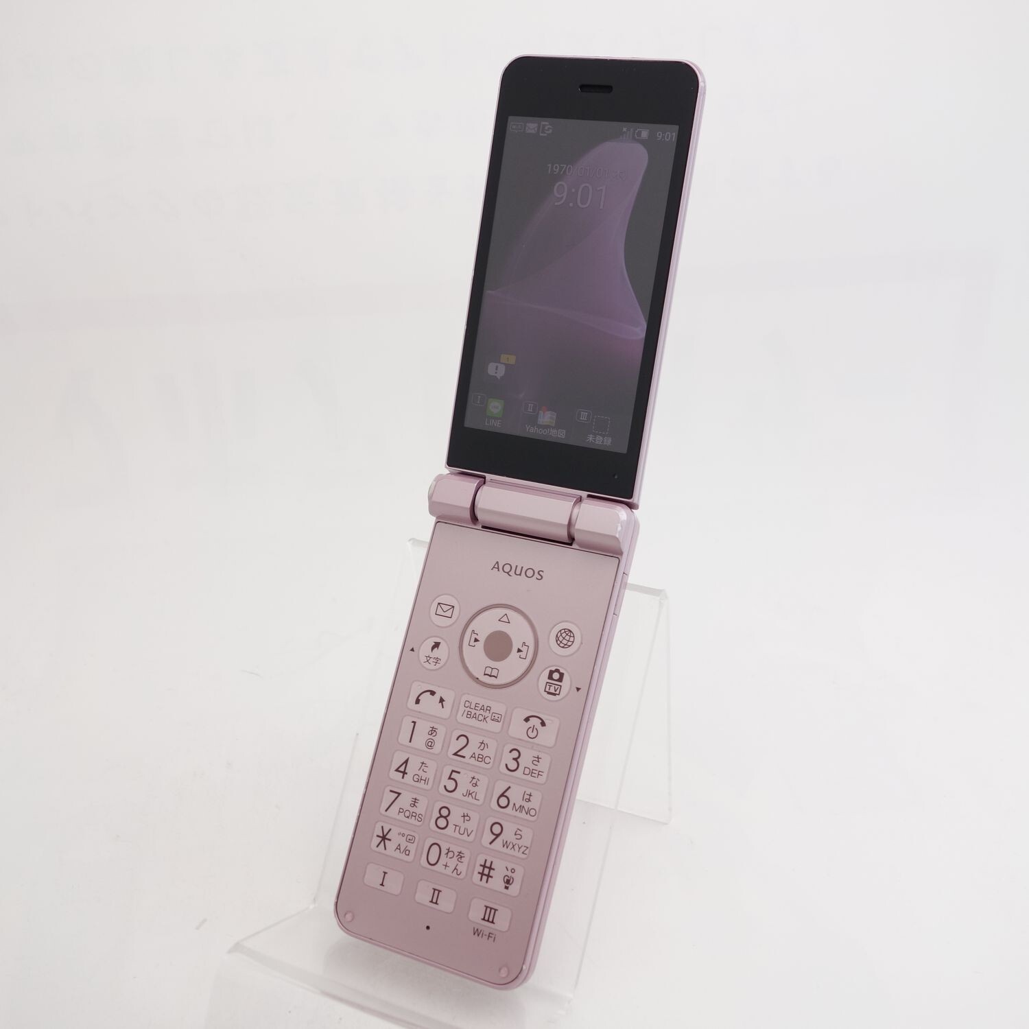 SHARP AQUOS KEITAI 2 601SH PINK SoftBank 4G Android Flip Phone Unlocked Good