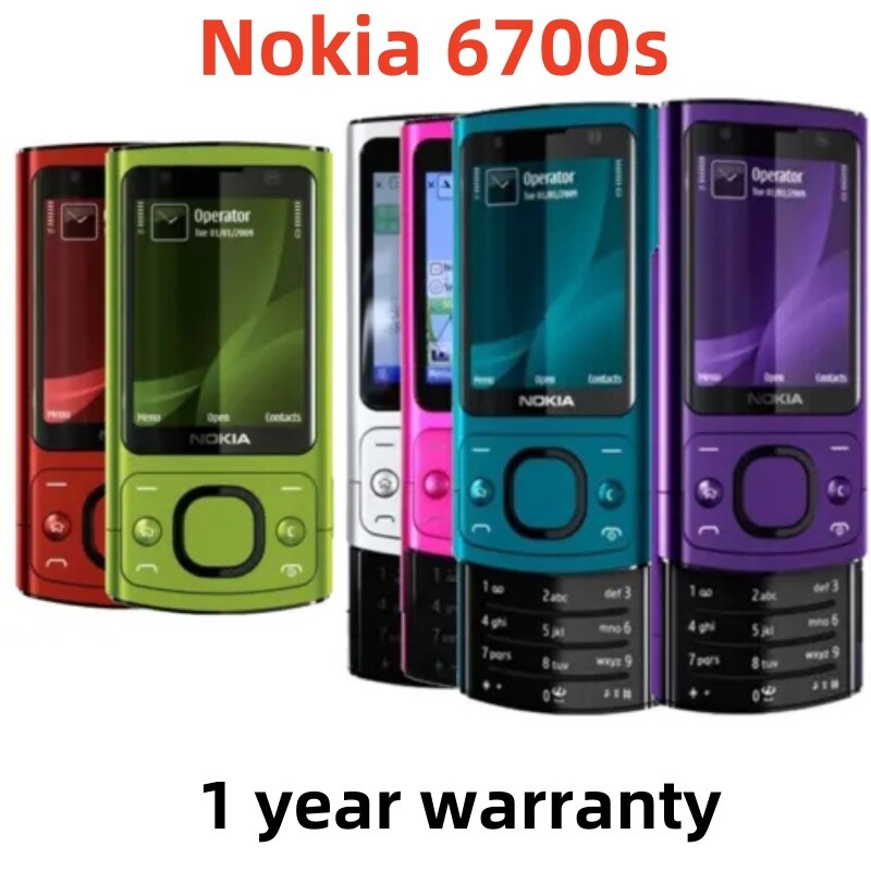 Original NOKIA 6700s Slide Phone 5.0MP MP3 Bluetooth Java 5.0MP Unlocked phone
