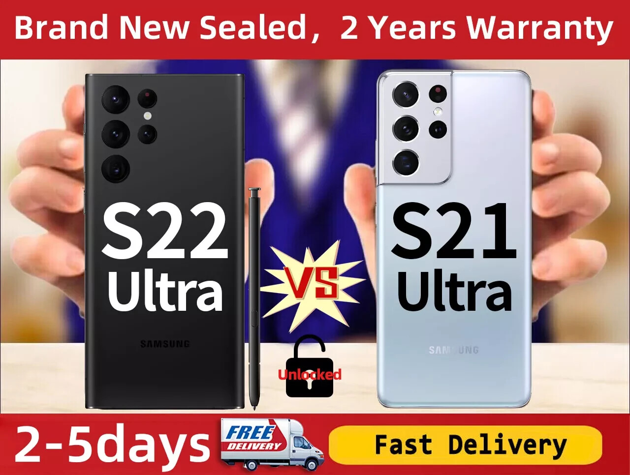 NEW SEALED SAMSUNG GALAXY S23 ULTRA 5G/S22 ULTRA 5G GSM CDMA FACTORY UNLOCKED