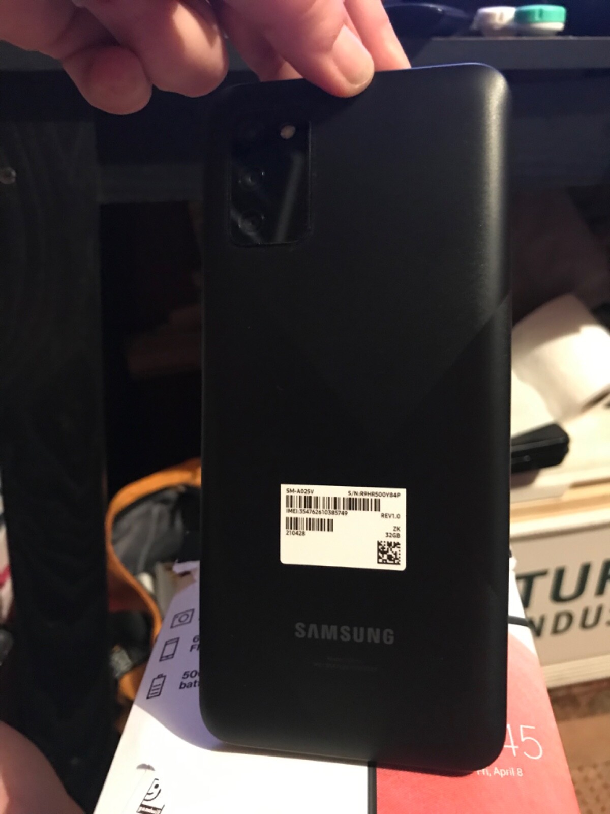 Samsung Galaxy A02s – 32GB – Black (Verizon) (Single SIM)